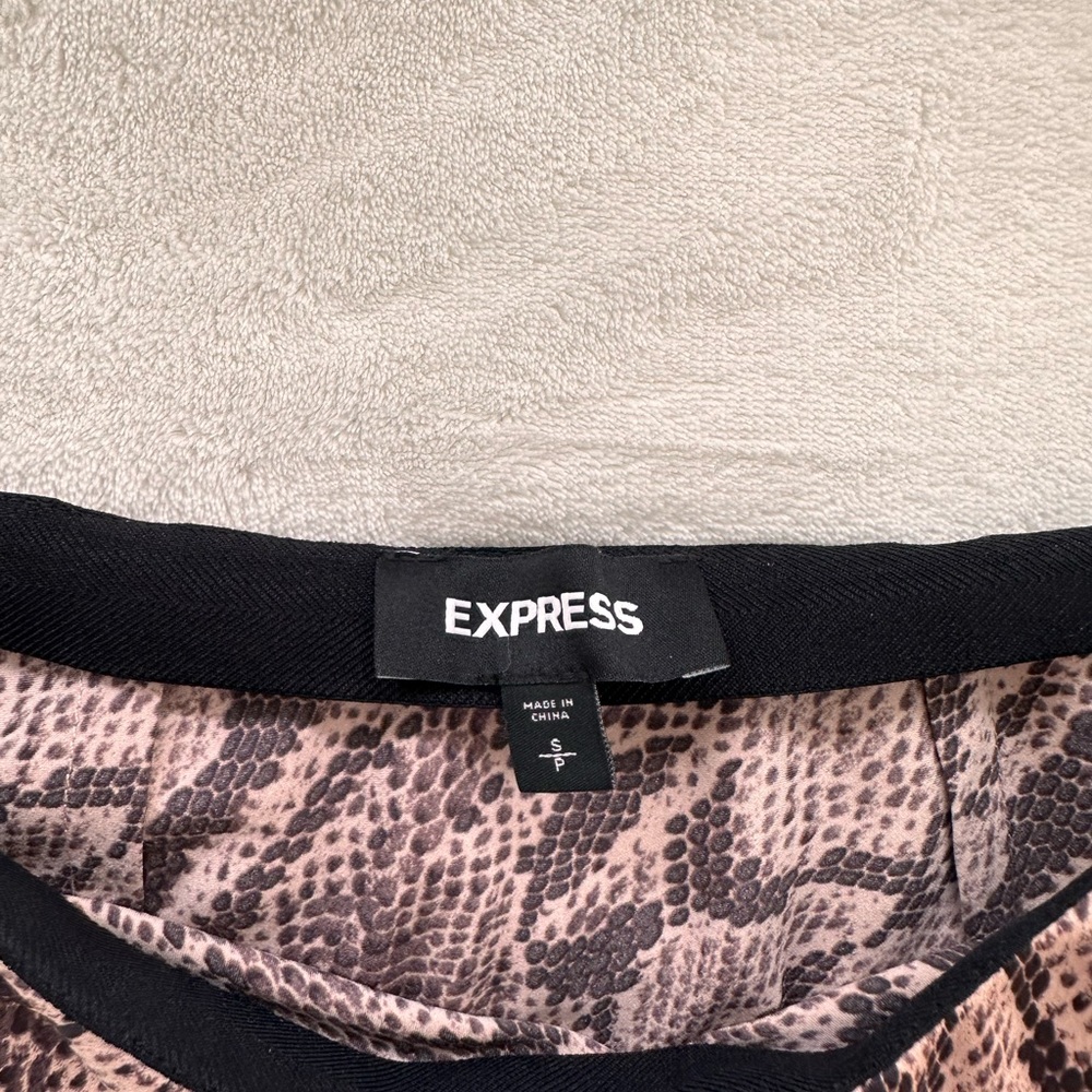 Express Python Print Midi Skirt Size Small - image 3